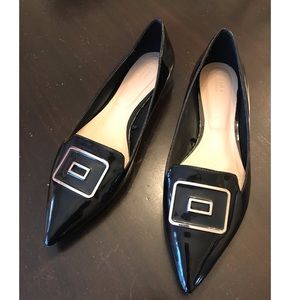 Zara Pointed Buckle Flats